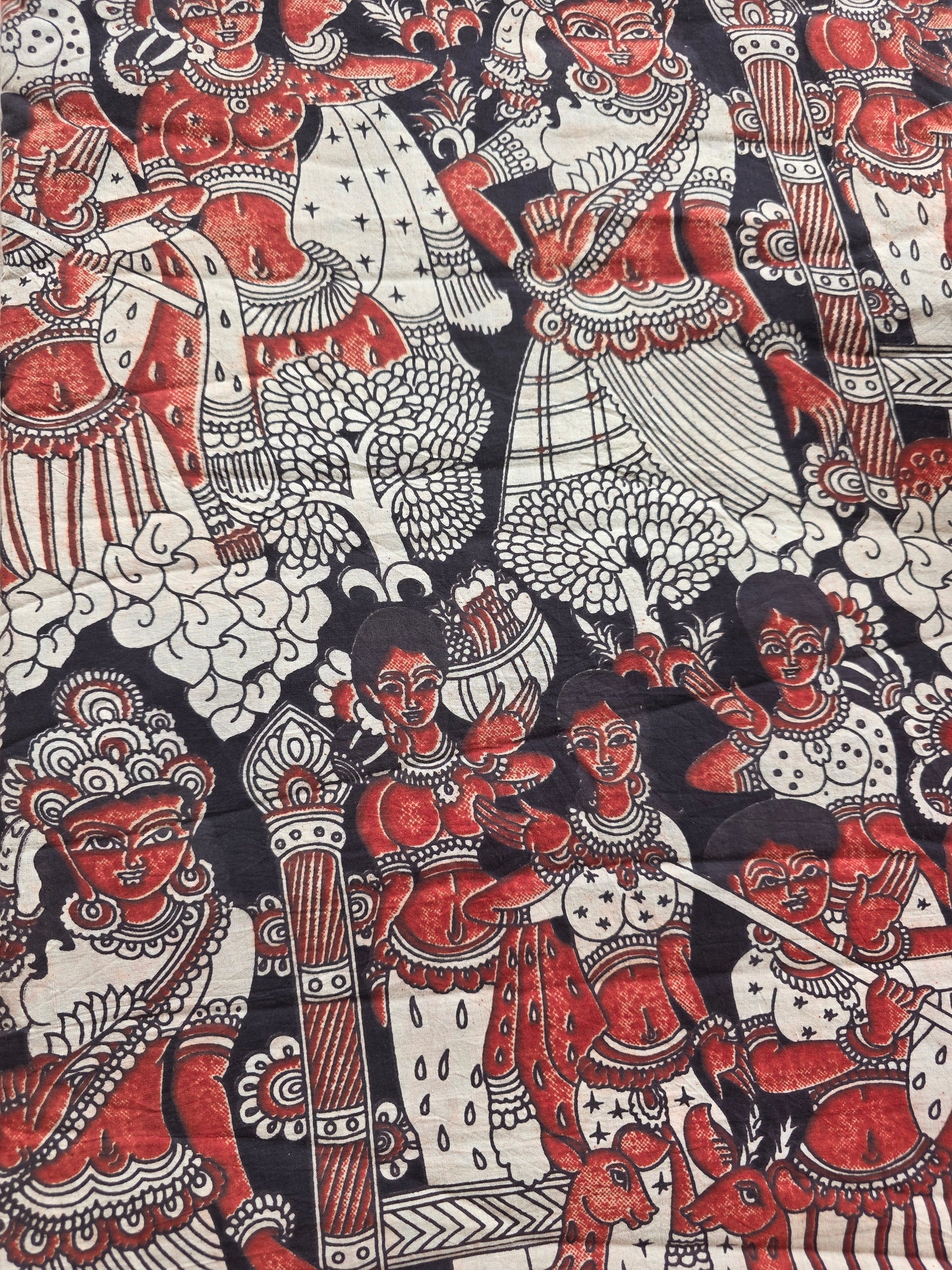 Pure kalamkari cotton running material (1 meter)- KM39