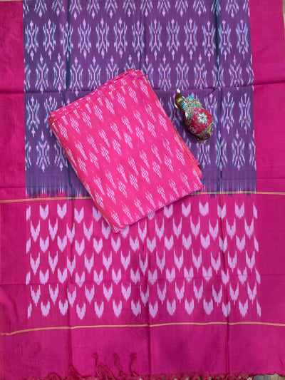 Handloom Mercerised ikkat cotton salwar set -WW609