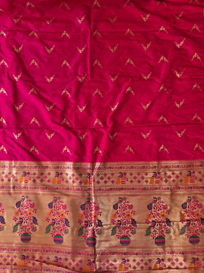 Paithani soft silk duppatta - V3
