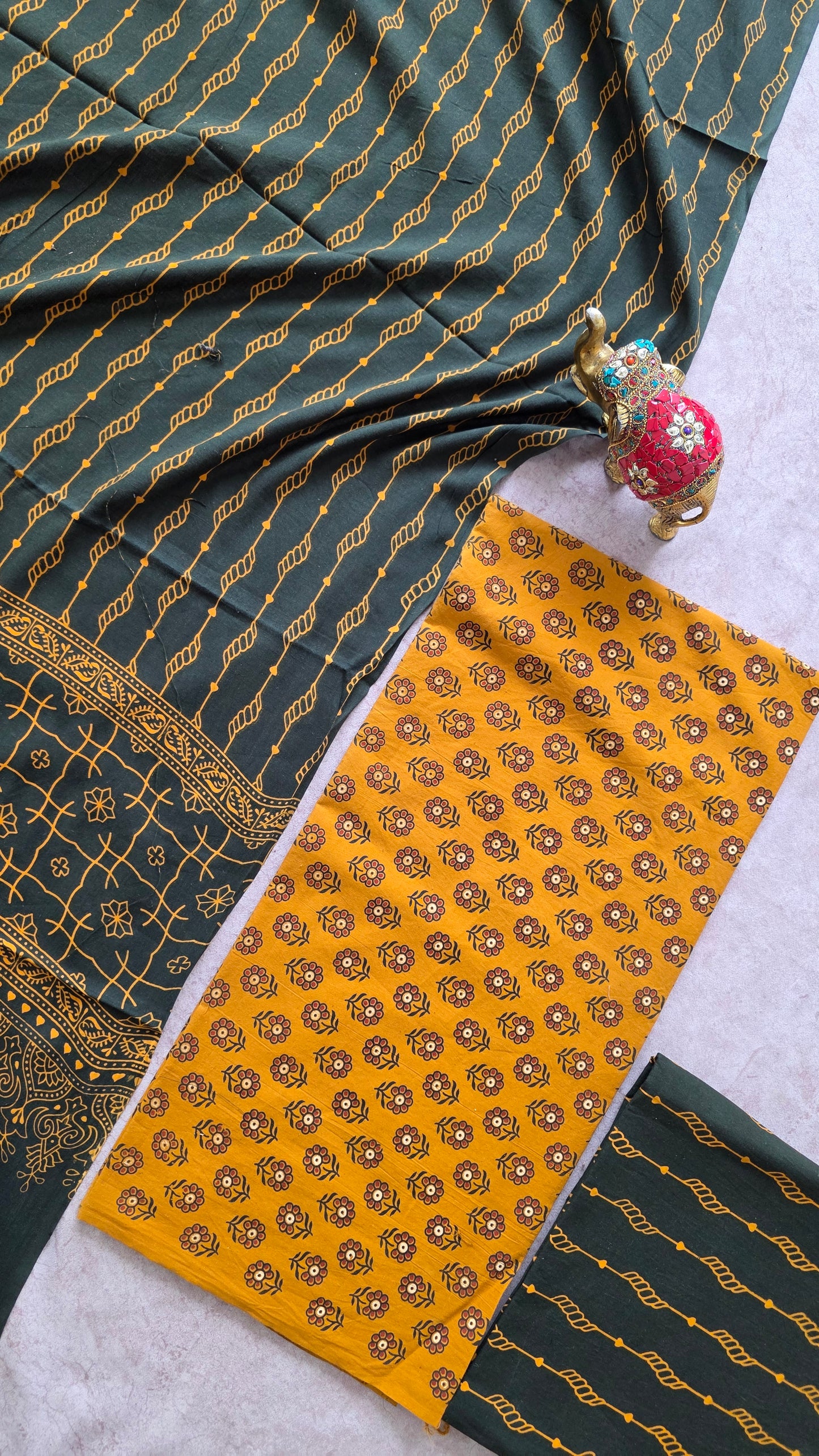Heavy Ajrakh cotton set - VC79
