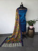 Handloom mangalagiri pattu with penkalamkari duppatta -MP18