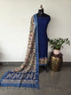 Gap border chennuri silk kalamkari set - DM147