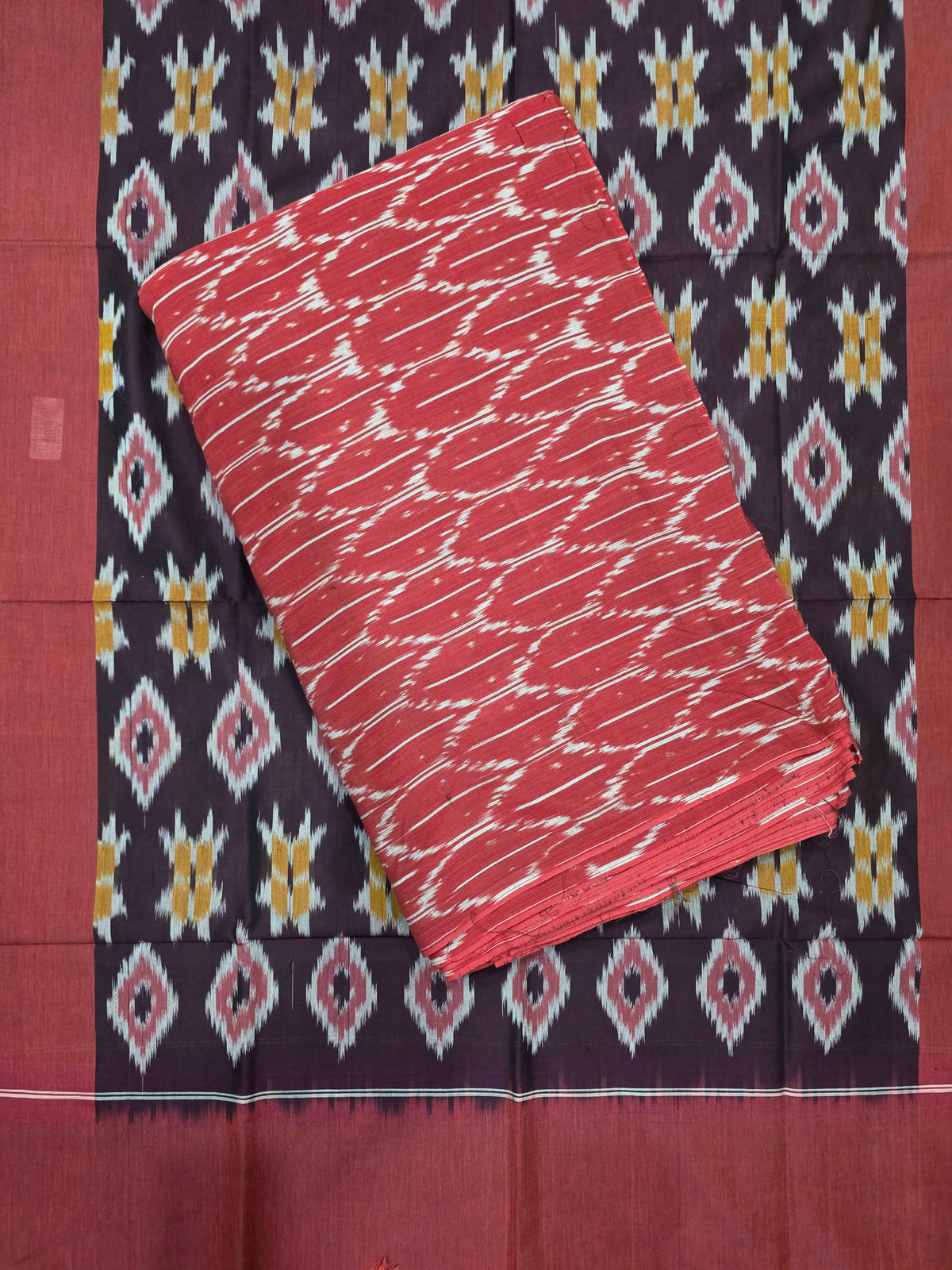Handloom Mercerised ikkat cotton salwar set -WW842