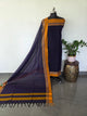 Mercerised narayanapet salwar set (blue) (4.5 meters) - NA586