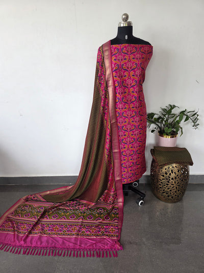 Premium semi Patola silk set -PK119