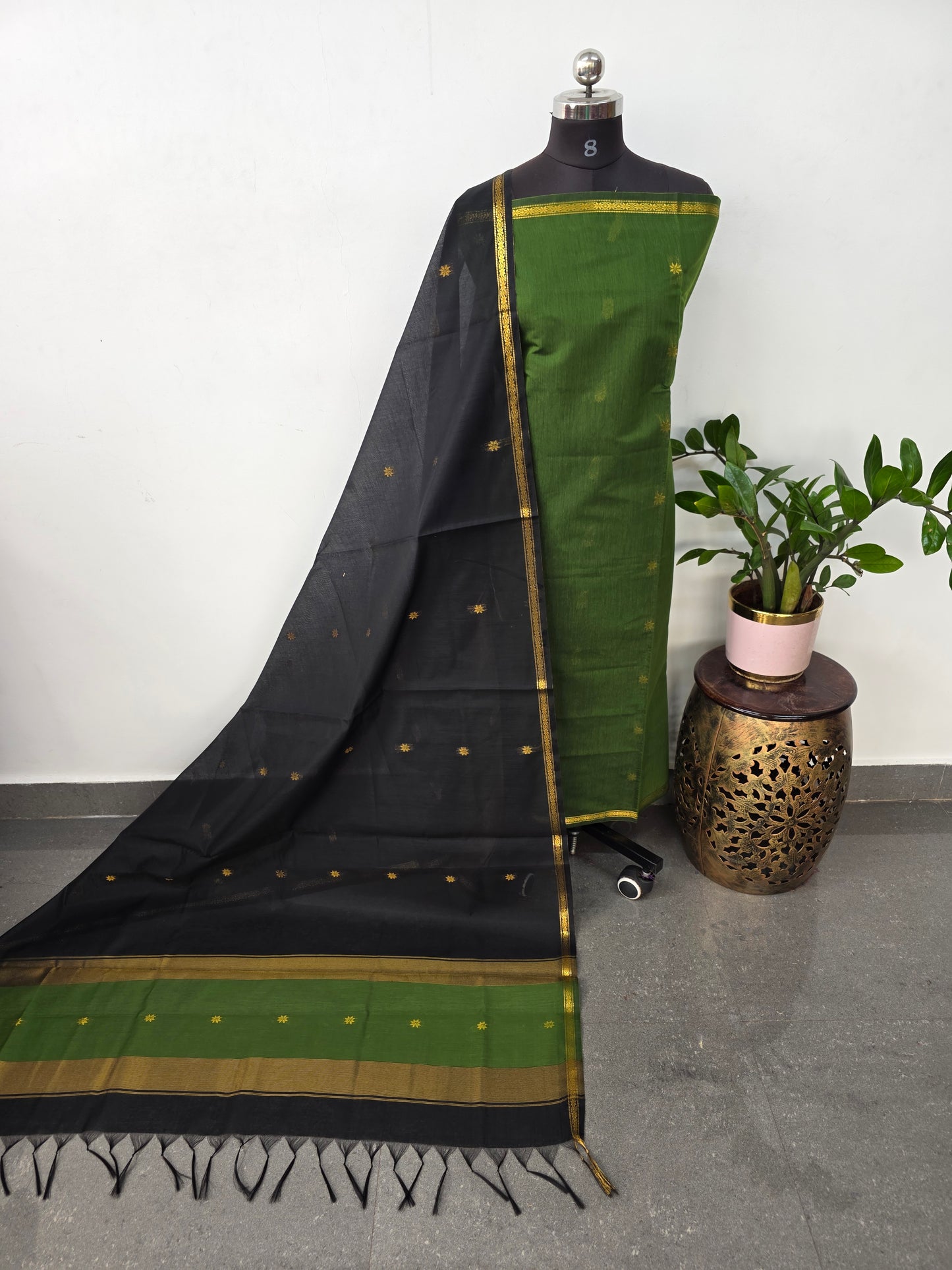 Semi Maheshwari silk salwar set - SM108