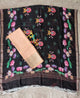 Handloom mangalagiri silk top with pure mangalagiri digital silk shawl - ML29
