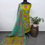 Kalahasthi Handcrafted Penkalamkari bangalore silk set -KH257