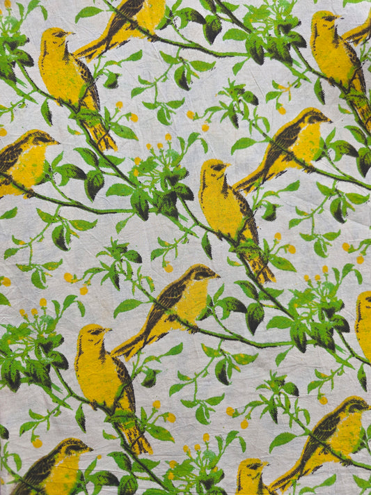 Pure kalamkari cotton running material (1 meter)- KM32