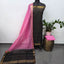 Checked Bhagalpuri fusion mangalagiri silk set - BA525