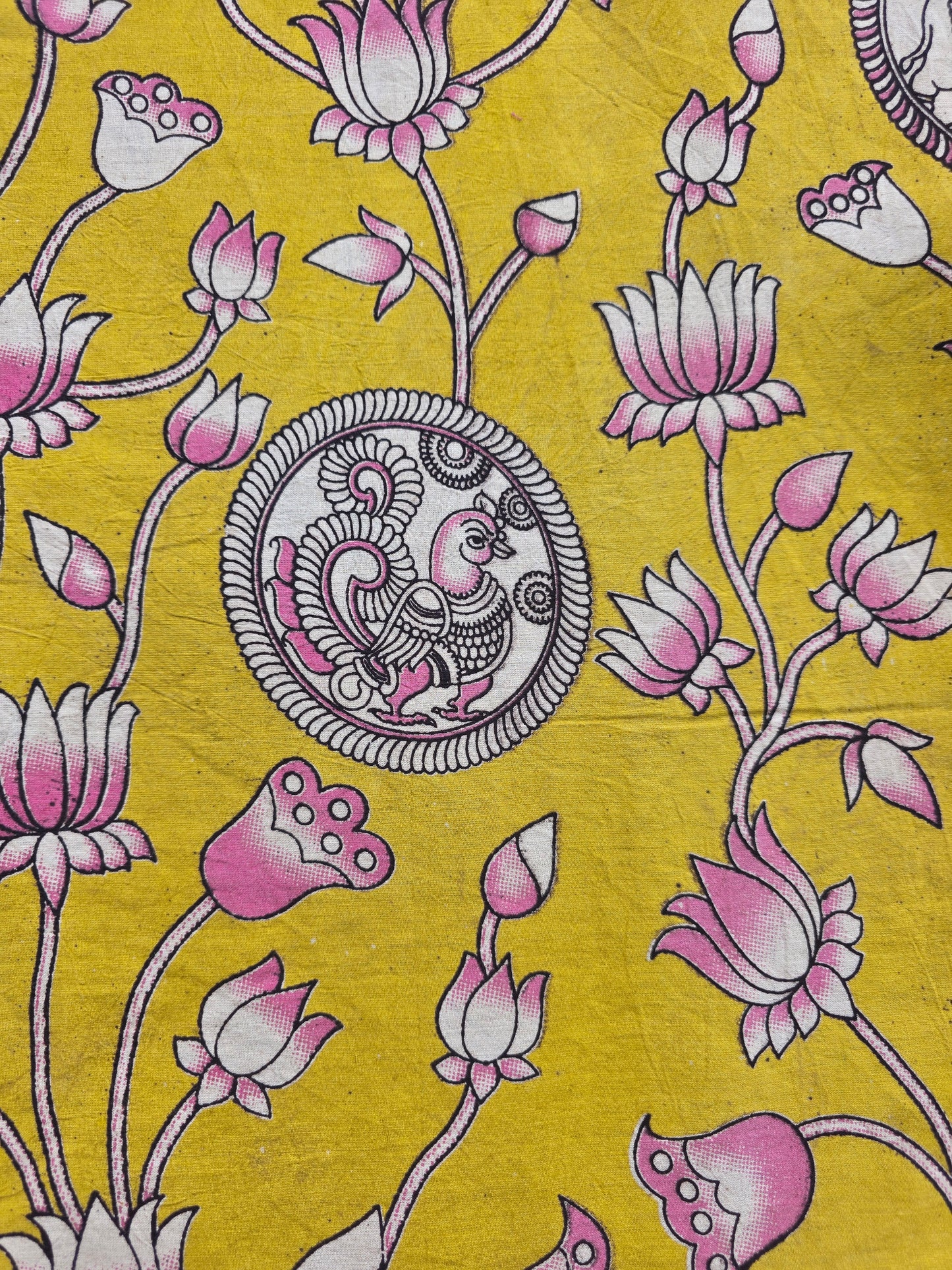 Pure kalamkari cotton running material (1 meter) - KM42