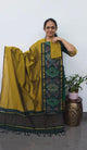 Pochampally sico set with ikkat damn -SD433