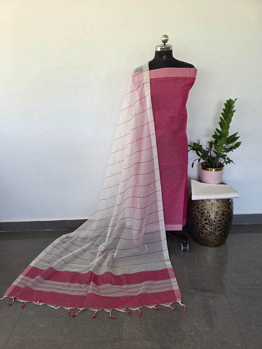 Mangalagiri cotton set with plain border - MAA88