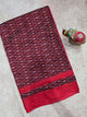 Mercerised warp ikkat saree - WW280