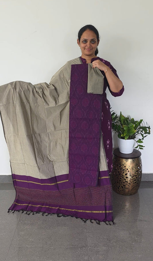 Pochampally full ikkat sico set - SA47