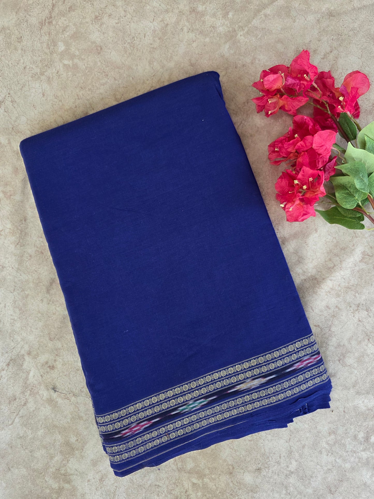 Pure handloom cotton Pochampally border running material ( 0.5 mtrs ) - HRM3