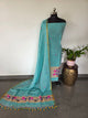 Premium handloom linen Paithani jamdhani set - JMM328