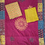 Handcrafted ajrakh cotton top with applique cotton shawl - BAA23