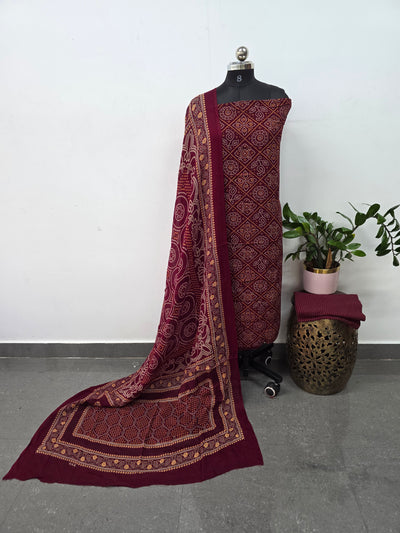 Ajrakh rayon cotton set - VZ58