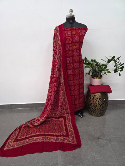 Ajrakh rayon cotton set - VZ55