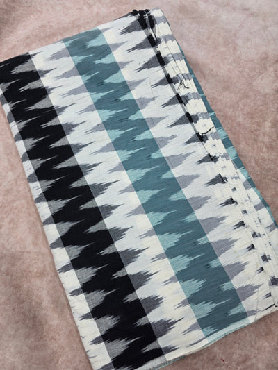 Pochampally rainbow ikkat running material (0.5 meter) -WW705