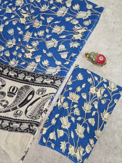 Pure Kalamkari Cotton Salwar Set (2.5 Metres) - Ak342