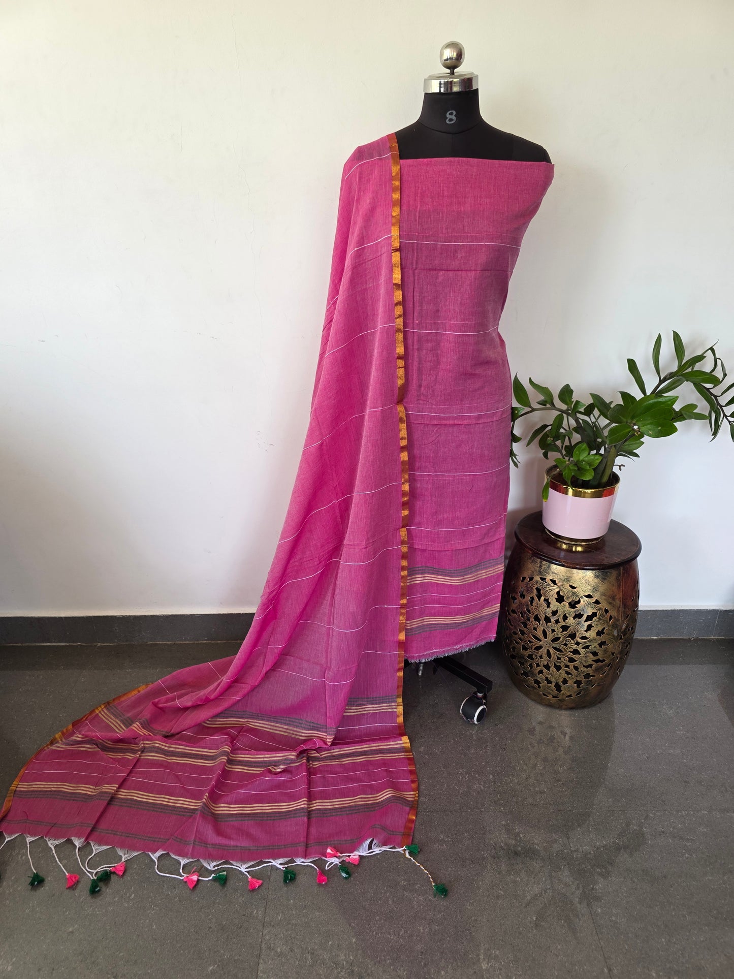Premium mul khadi sequence work set - MUL330