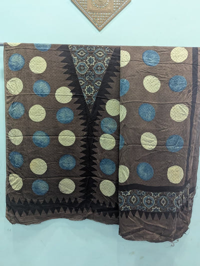 Handcrafted ajrakh modal silk set - HZ210