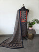 Pure ajrakh cotton with gamthi neck work salwar - AS29