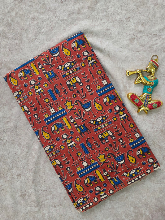 Pure kalamkari cotton running material (0.5mtr)-DK132
