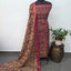 Mangalagiri kalamkari fusion gap border silk set-AK560