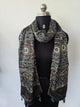 Ajrakh Handblock natural dyed mashru silk stole-MV93