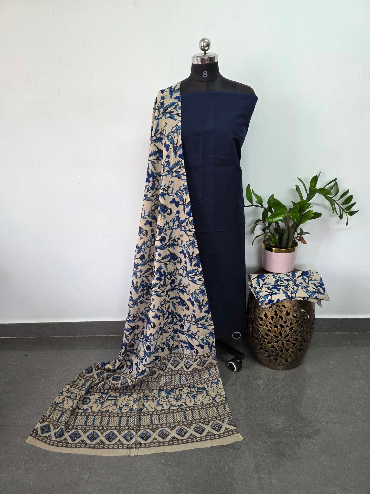 Authentic pure kalamkari cotton set - AK200