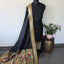 Paithani soft silk set (Black)-JM31