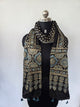 Ajrakh Handblock natural dyed mashru silk stole-MV83