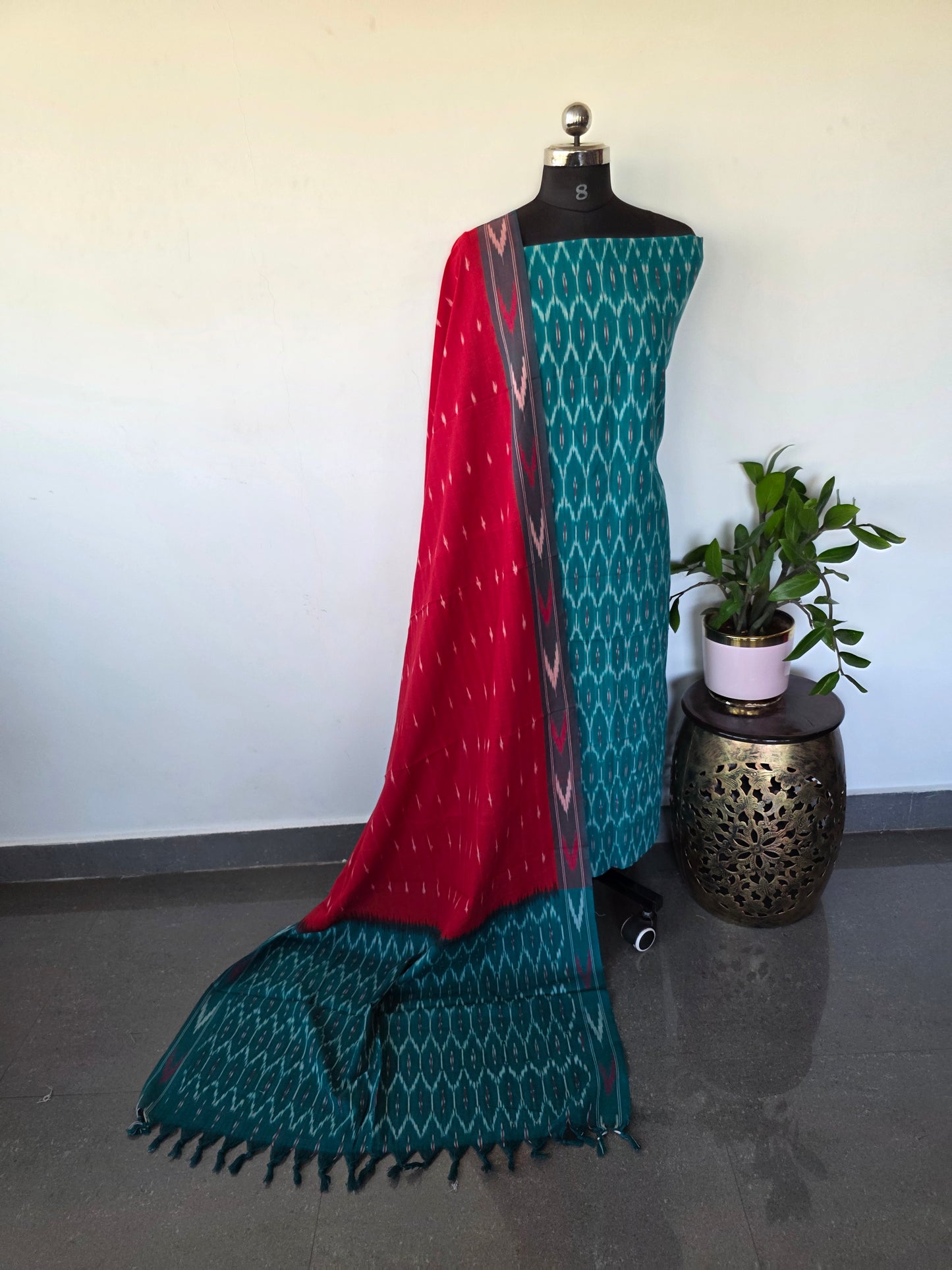 Pochampally ikkat cotton set - KK97