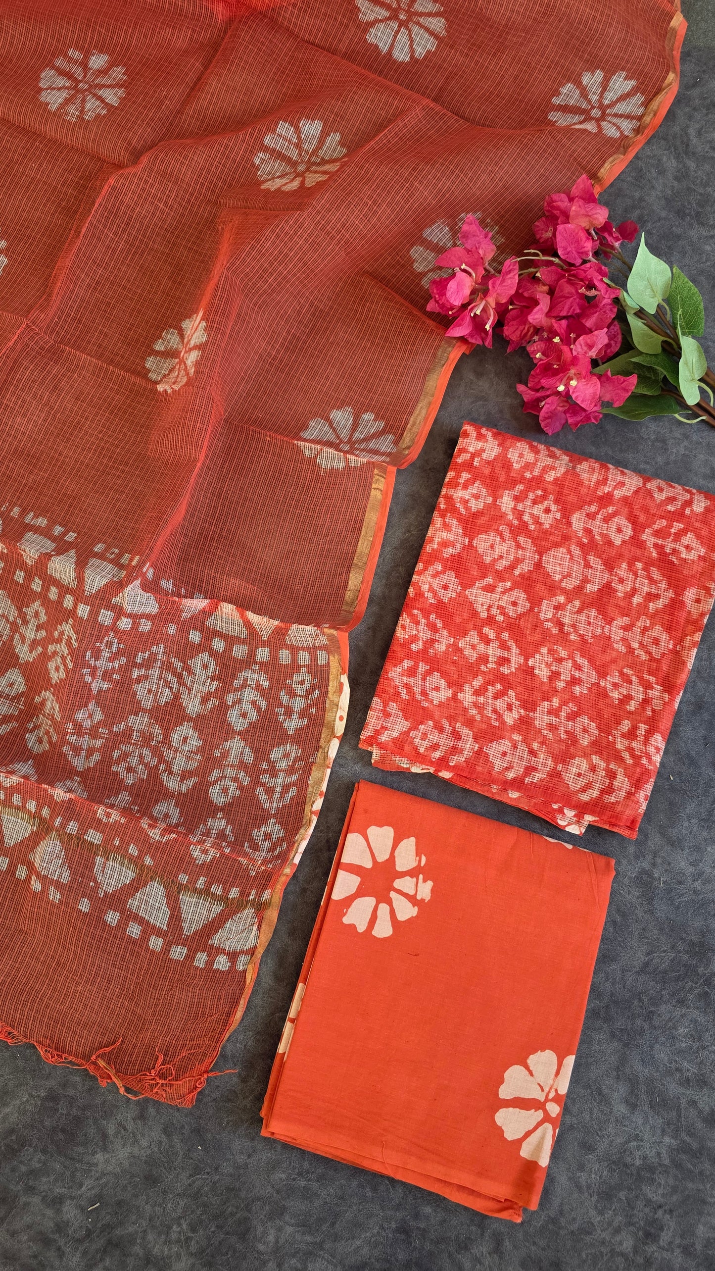 Handblock Jaipuri Kota doria set - JA270