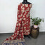 Handcrafted pure kalamkari cotton (2 pcs)(Red)set -AK566