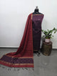 Semi Maheshwari silk set (brown)-SM355