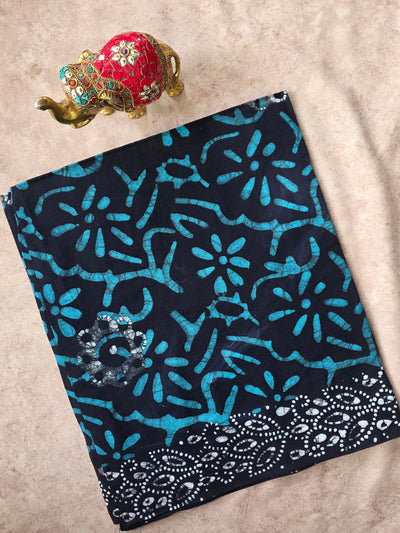 Double colour batik print Nighty /kaftan fabric (approx 3 meters) - NF94