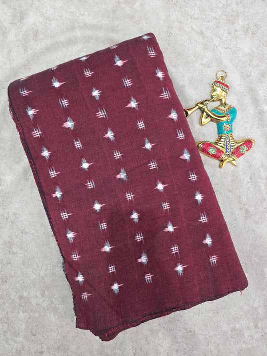 Pochampally double ikkat  running material ( 0.5 mtrs)- NV297