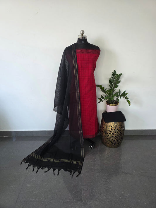 Pure handloom cotton set  - WH17