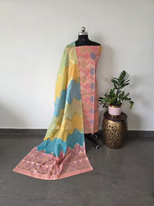 Fancy banarasi silk set - FB1