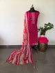 Premium viscose organza silk set - VM35