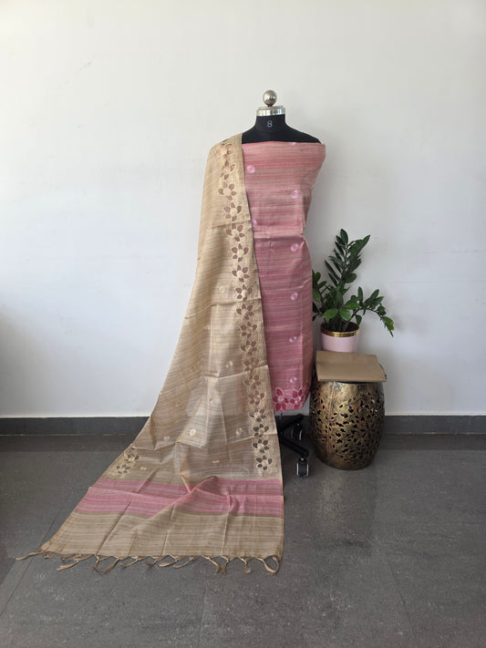 Premium shimmer tissue silk set -