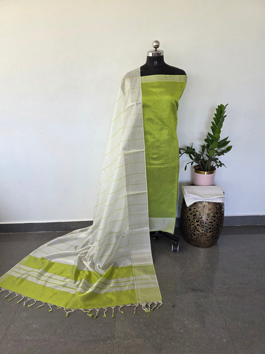 LT Mangalagiri pattu set with big border - MAA55
