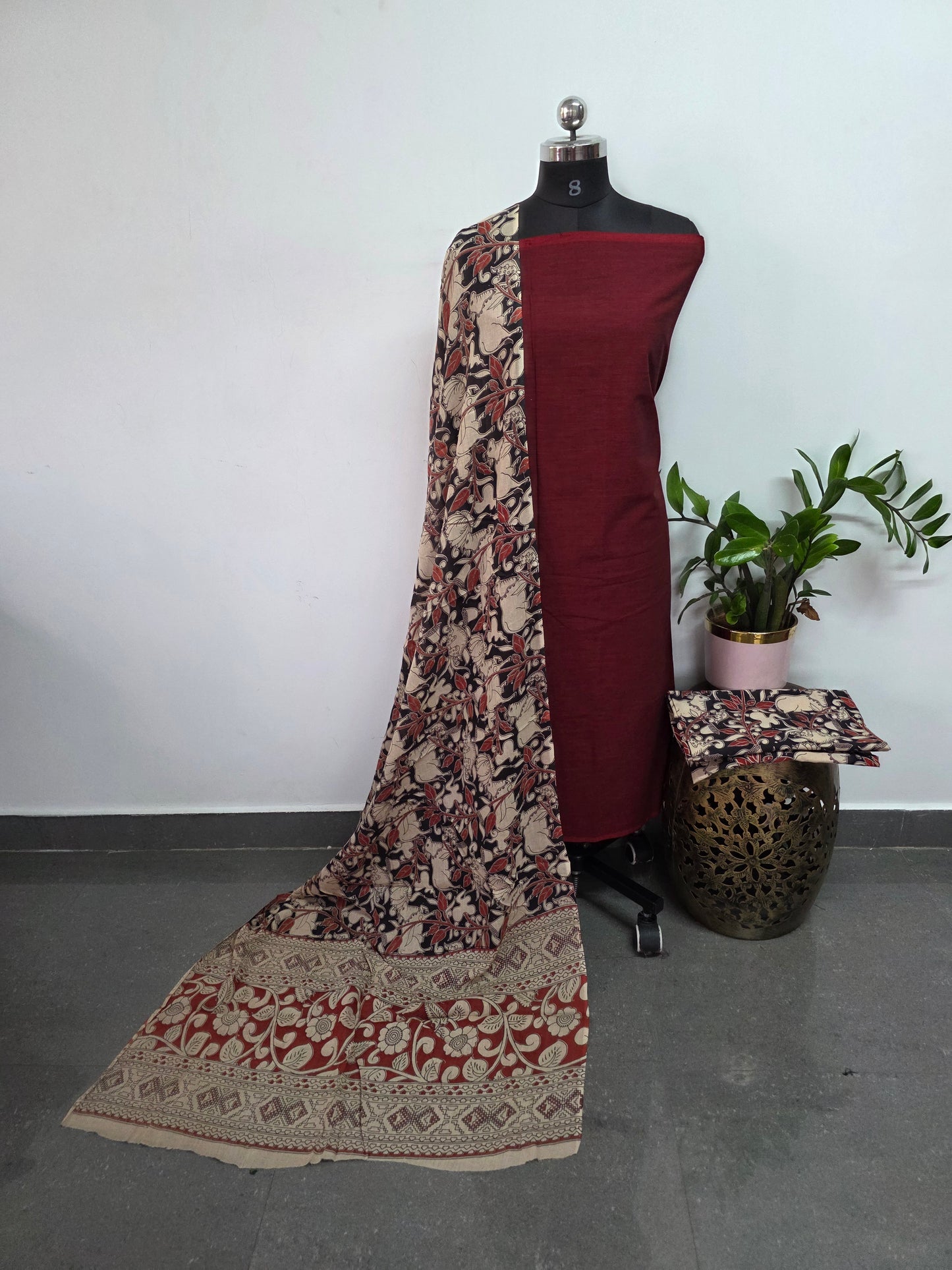 Authentic pure kalamkari cotton set - AK204