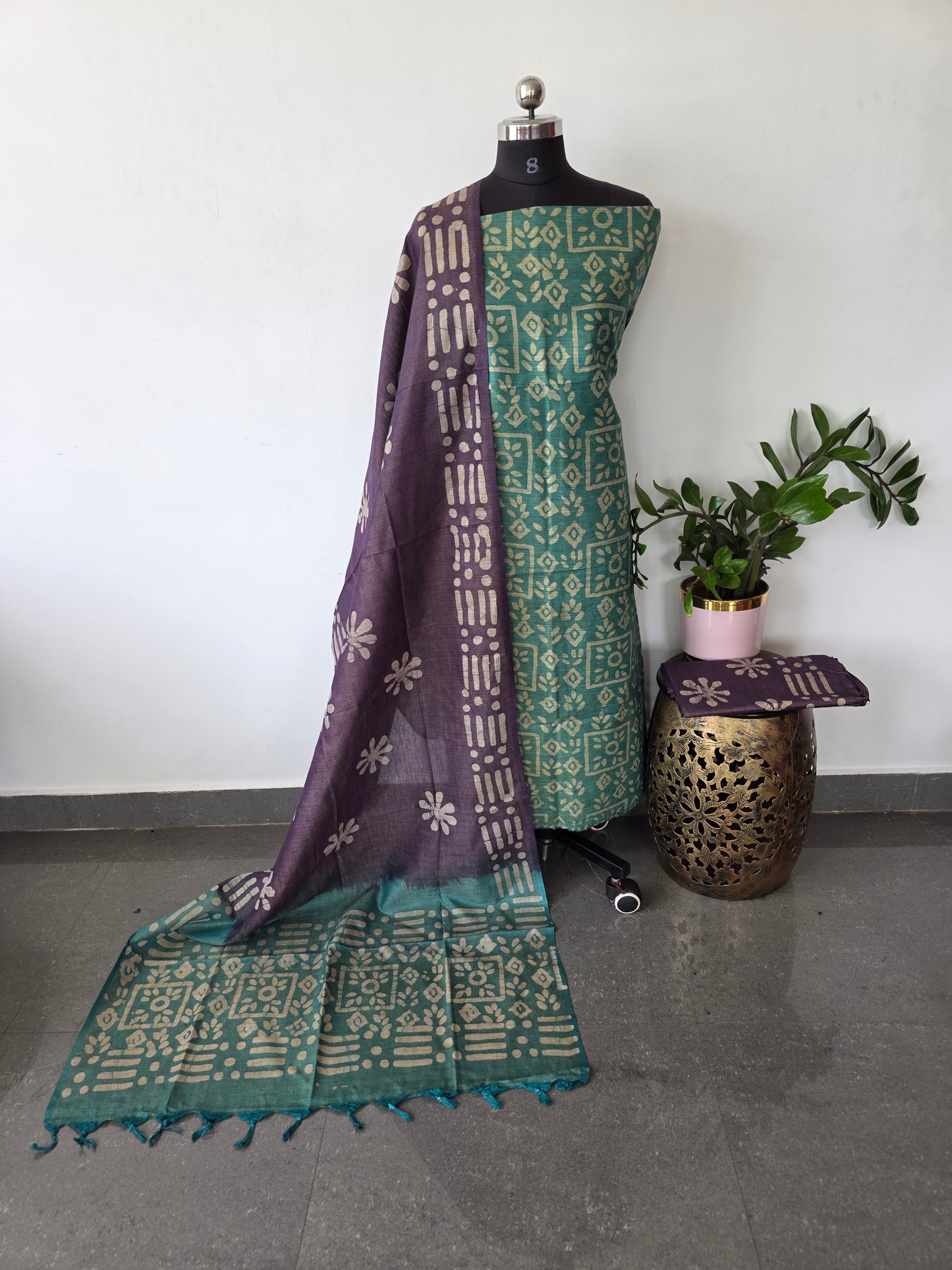 Bhagalpuri batik salwar set - BA441