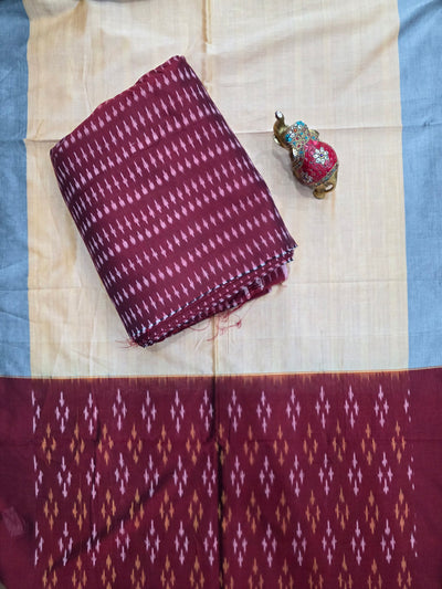Handloom Mercerised ikkat cotton salwar set -WW622