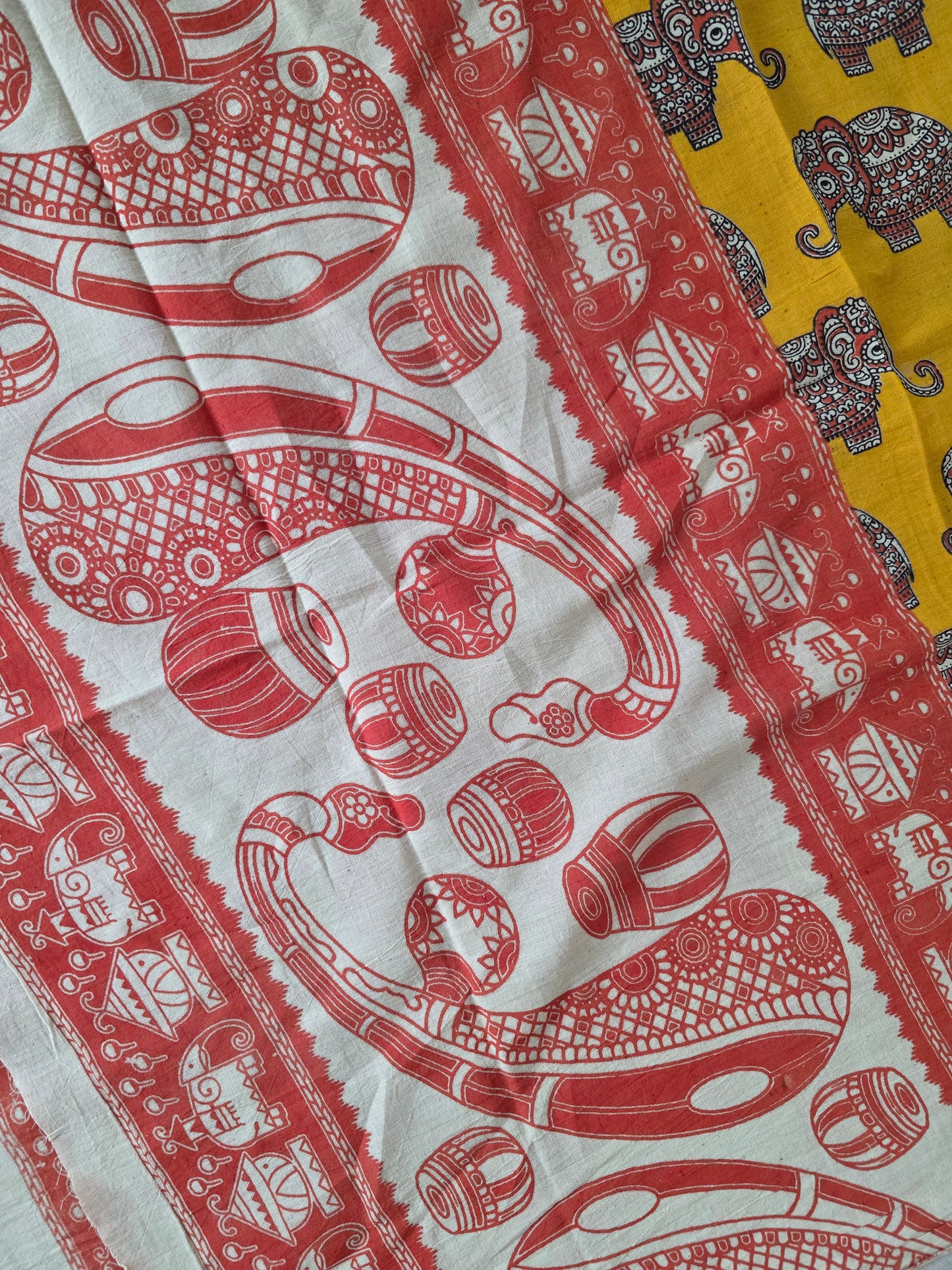 Pure Kalamkari Cotton Salwar Set (2.50 Metres) - Ak353